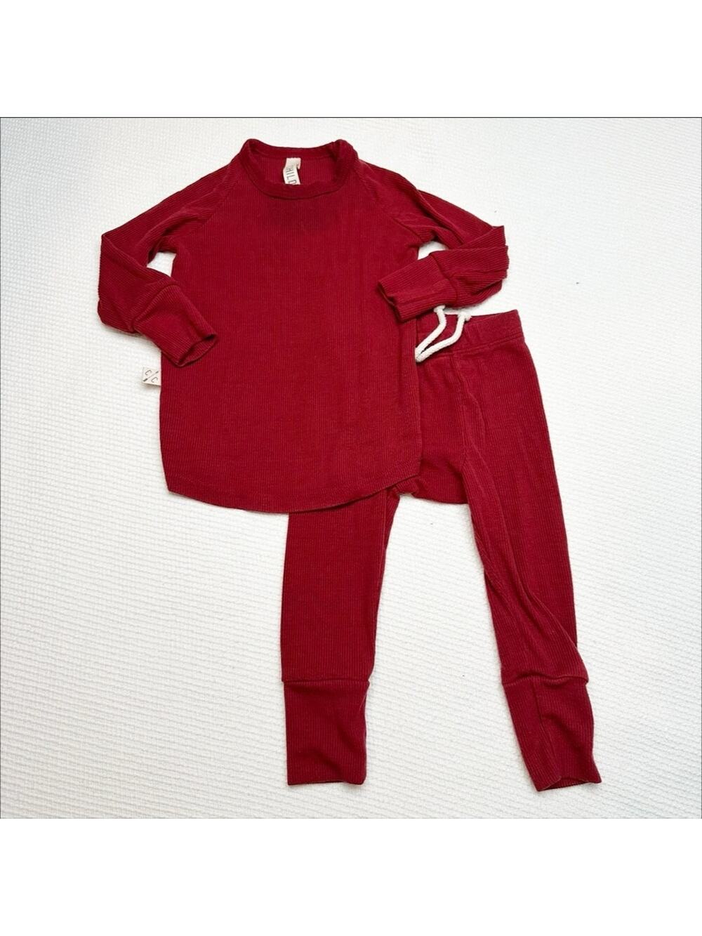 Childhoods Clothing Ribbed Knit Pants and Shirt Night Set 6-12 months
